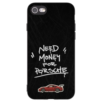 Picasee husă neagră din silicon pentru Apple iPhone SE 2020 - Dark Racer