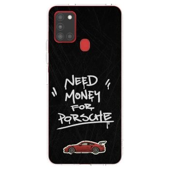 Picasee husă transparentă din silicon pentru Samsung Galaxy A21s - Dark Racer