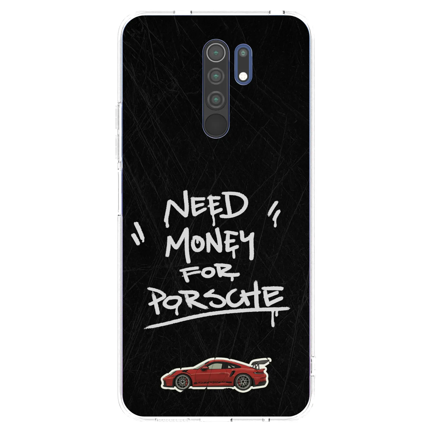 Picasee husă transparentă din silicon pentru Xiaomi Redmi 9 - Dark Racer