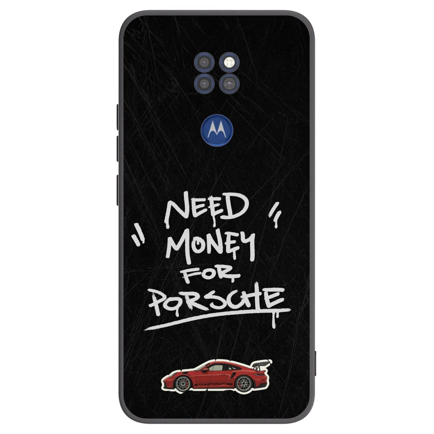 Picasee husă neagră din silicon pentru Motorola Moto G9 Play - Dark Racer