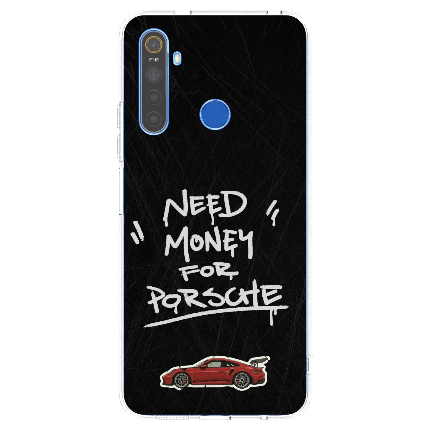 Picasee husă transparentă din silicon pentru Realme 5 - Dark Racer