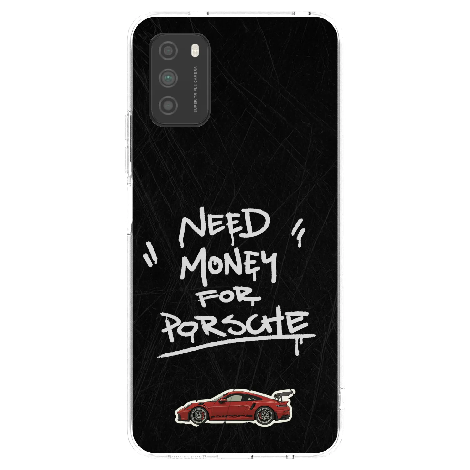 Picasee husă transparentă din silicon pentru Xiaomi Poco M3 - Dark Racer