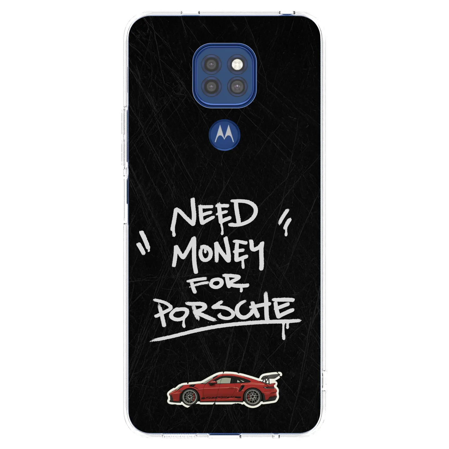 Picasee husă transparentă din silicon pentru Motorola Moto G9 Play - Dark Racer
