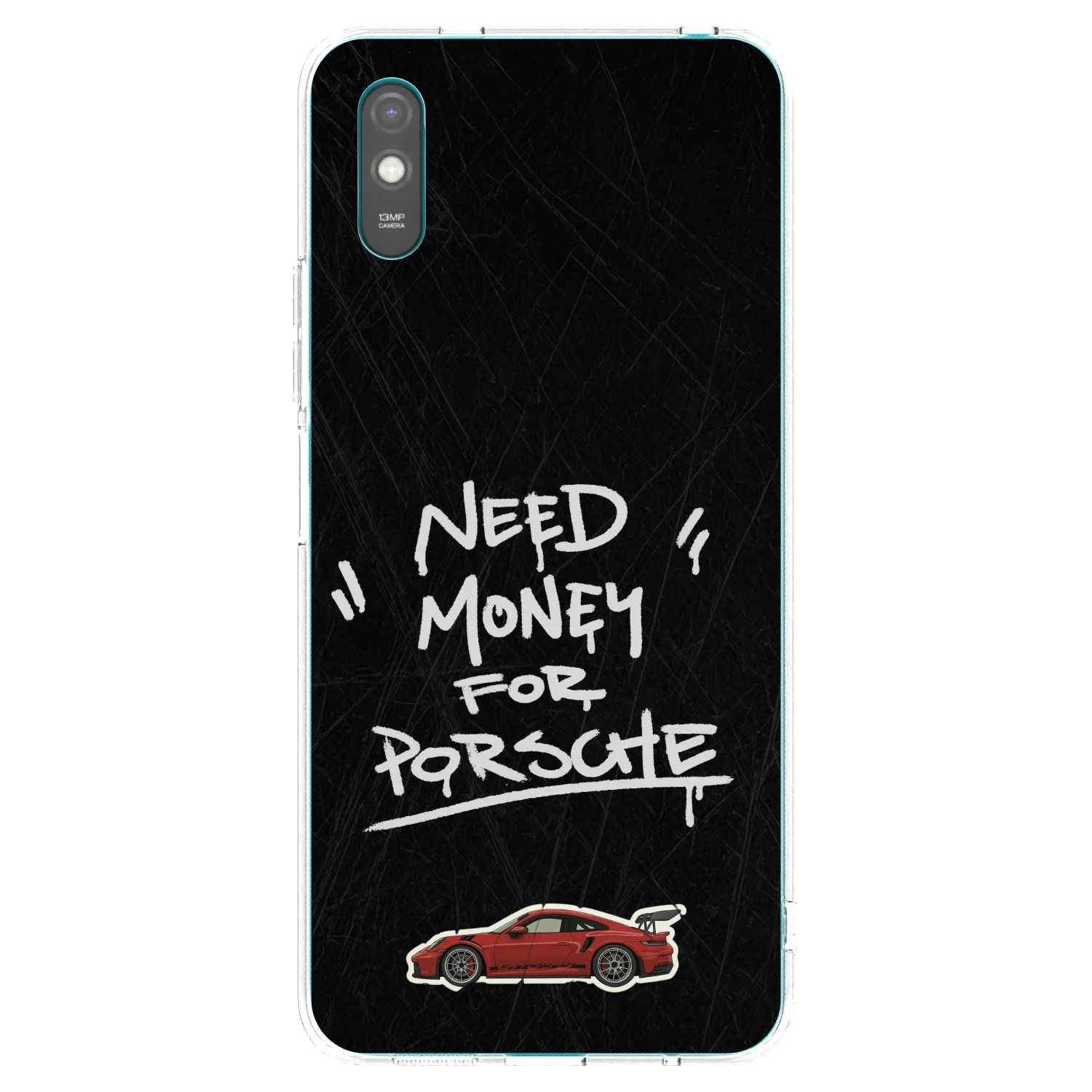 Picasee husă transparentă din silicon pentru Xiaomi Redmi 9AT - Dark Racer