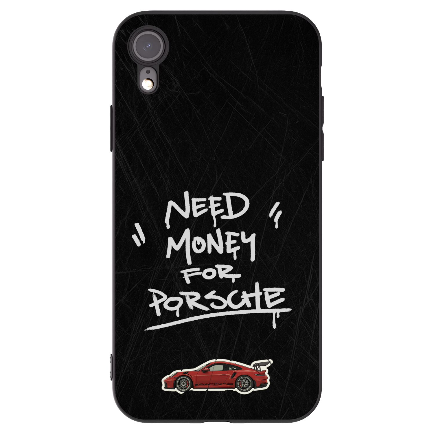 Picasee husă neagră din silicon pentru Apple iPhone XR - Dark Racer