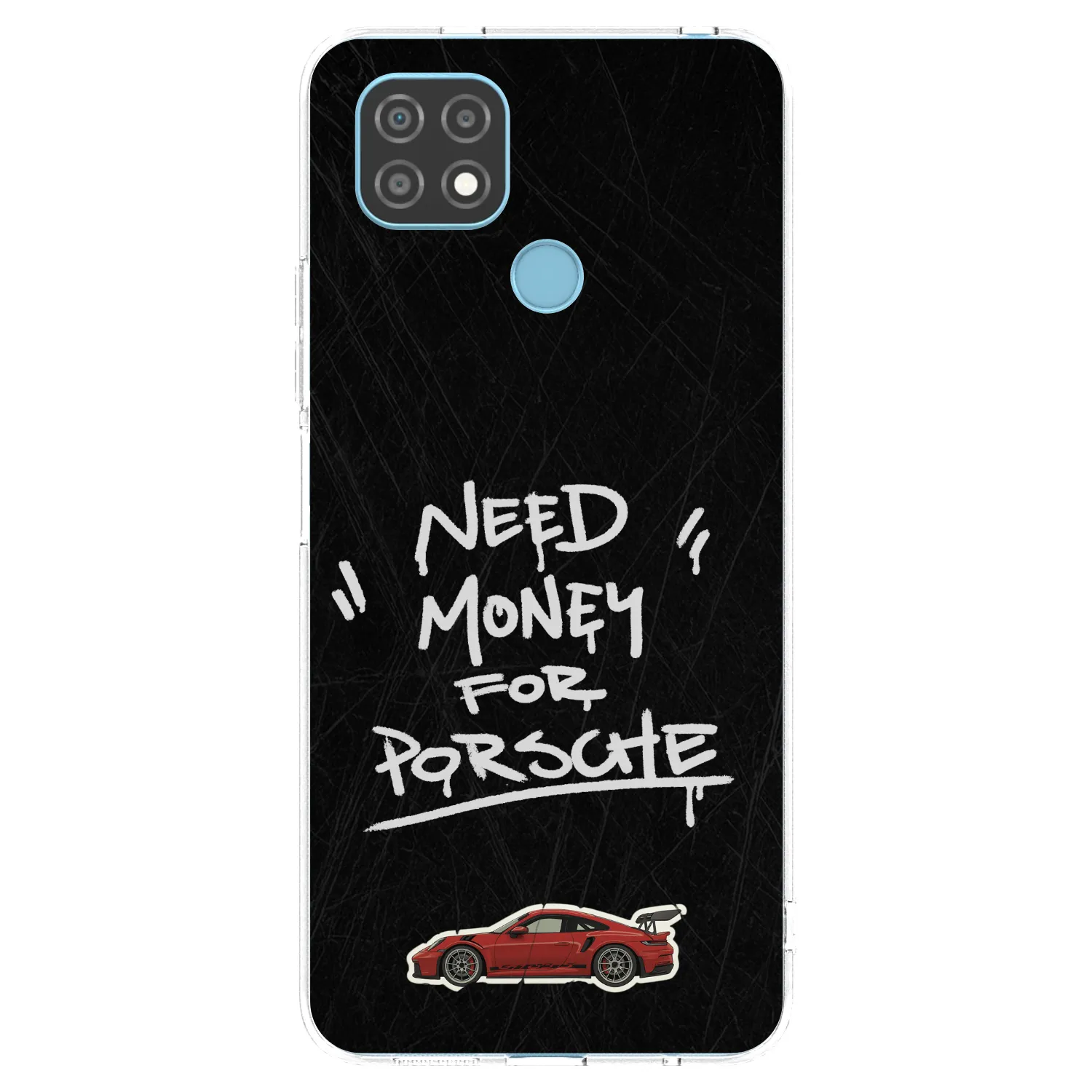 Picasee husă transparentă din silicon pentru Realme C21 - Dark Racer
