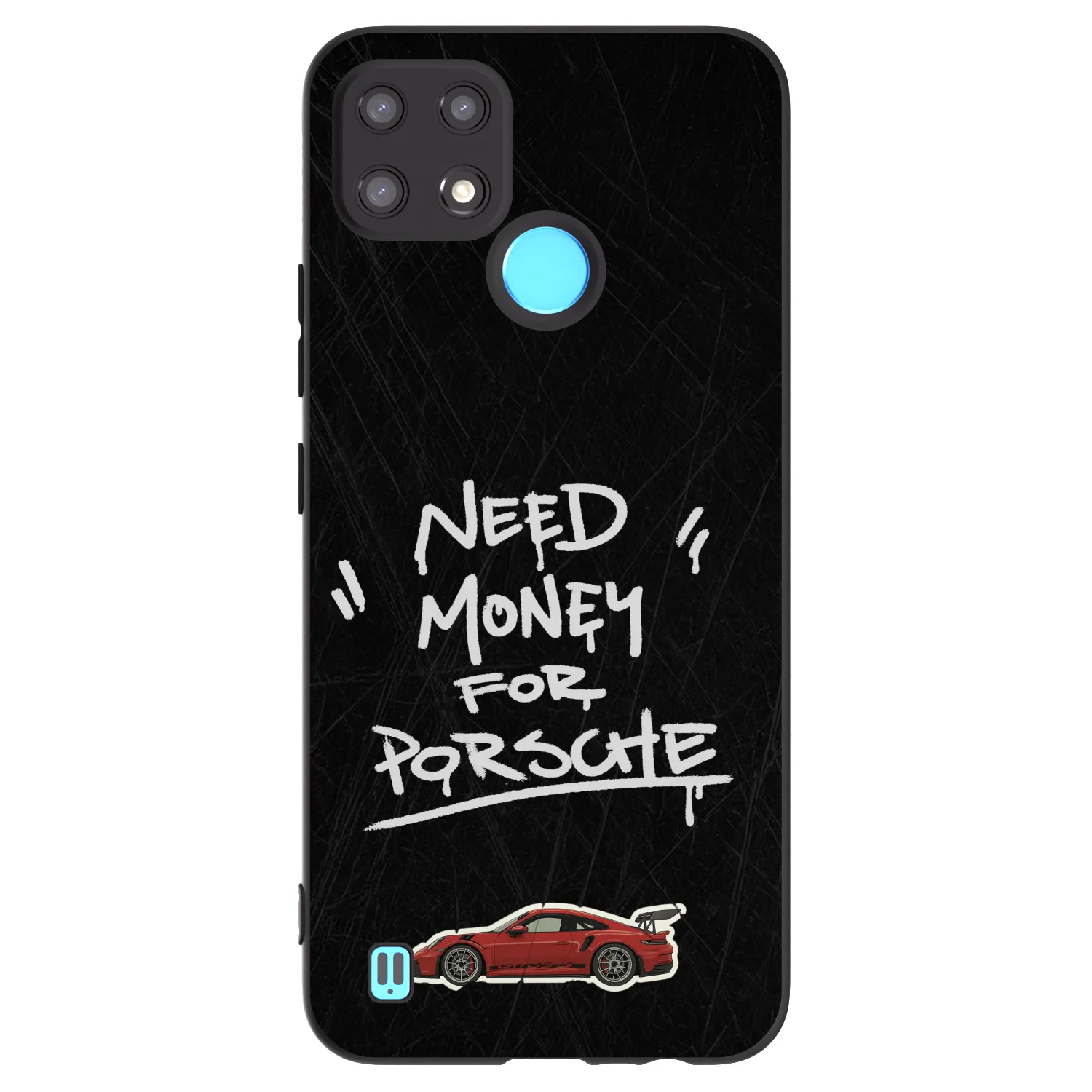 Picasee husă neagră din silicon pentru Realme C21 - Dark Racer
