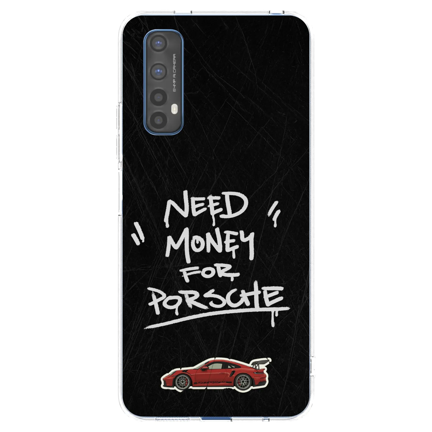 Picasee husă transparentă din silicon pentru Realme 7 - Dark Racer