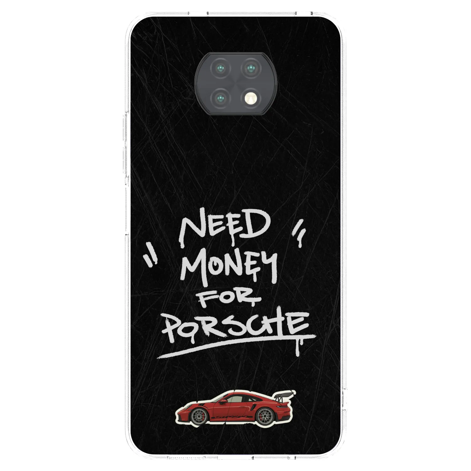 Picasee husă transparentă din silicon pentru Xiaomi Redmi Note 9T - Dark Racer