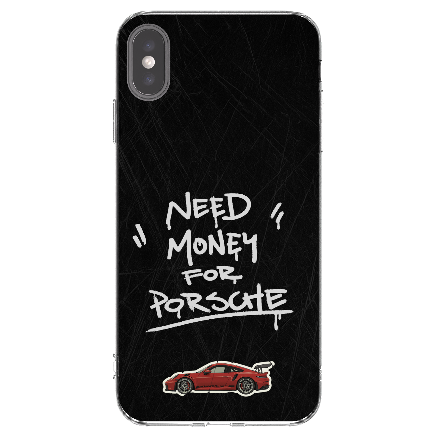 Picasee husă transparentă din silicon pentru Apple iPhone XS Max - Dark Racer