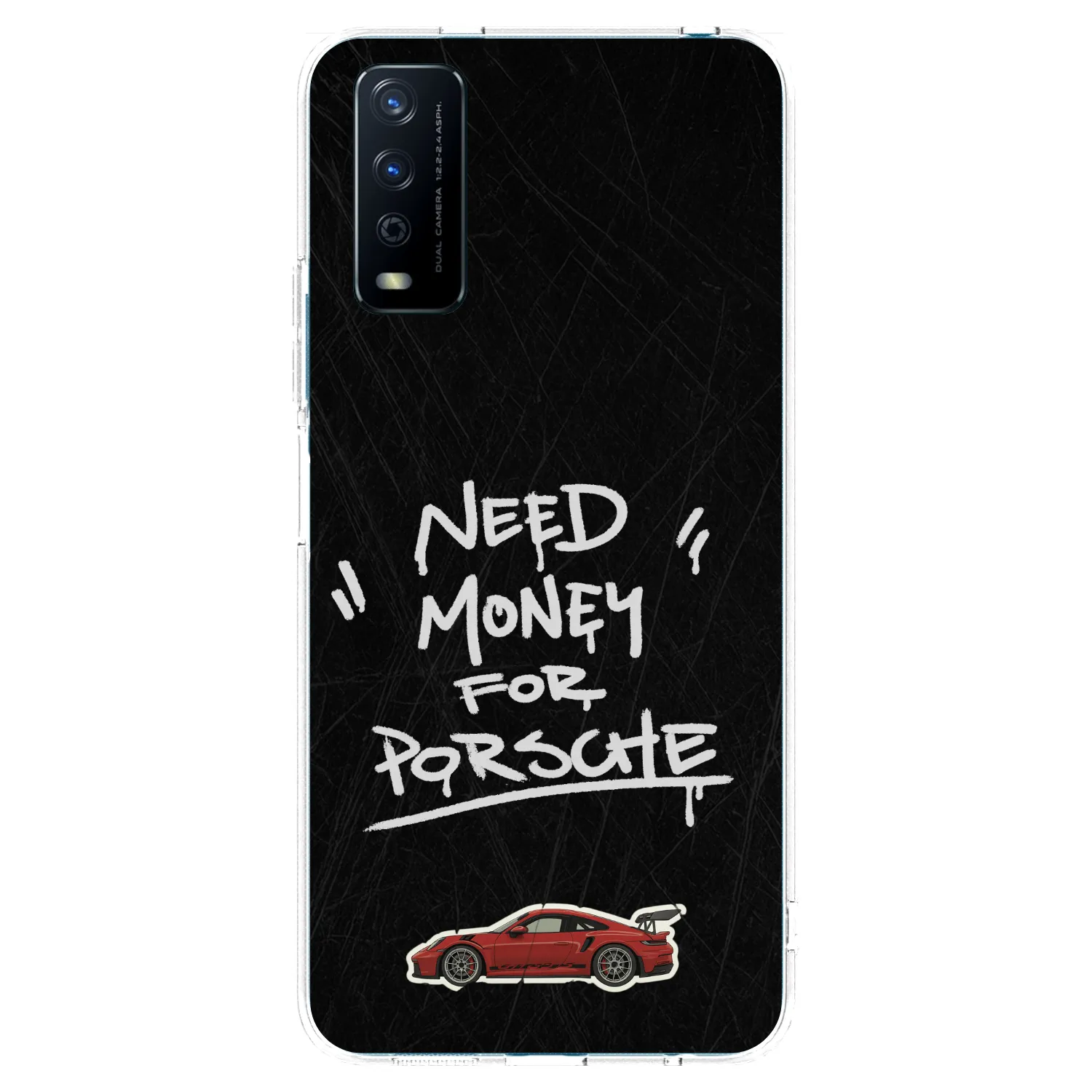 Picasee husă transparentă din silicon pentru Vivo Y11s - Dark Racer