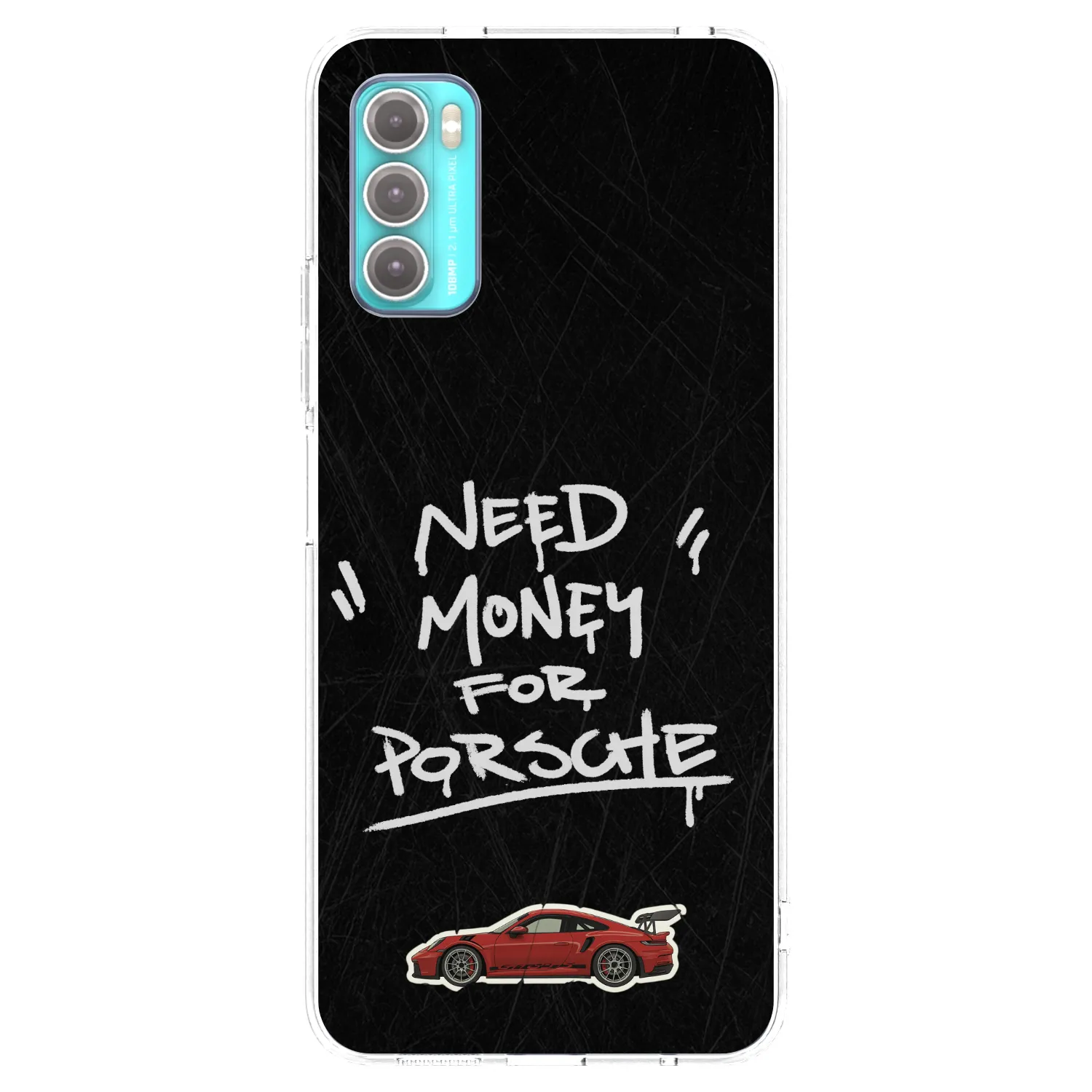 Picasee husă transparentă din silicon pentru Motorola Moto G60 - Dark Racer