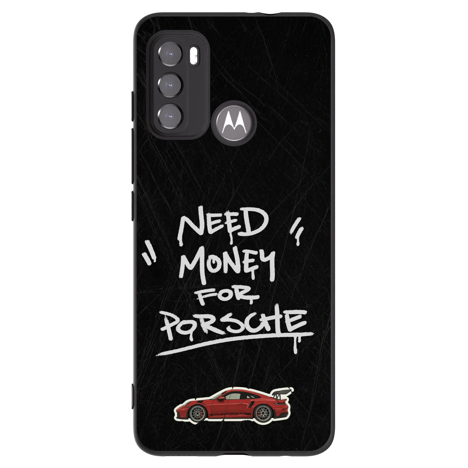 Picasee husă neagră din silicon pentru Motorola Moto G60 - Dark Racer