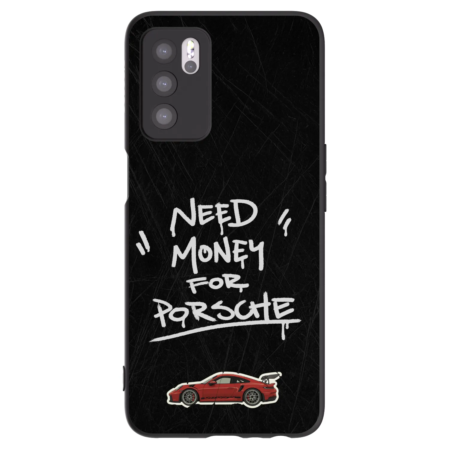 Picasee husă neagră din silicon pentru OPPO A16s - Dark Racer