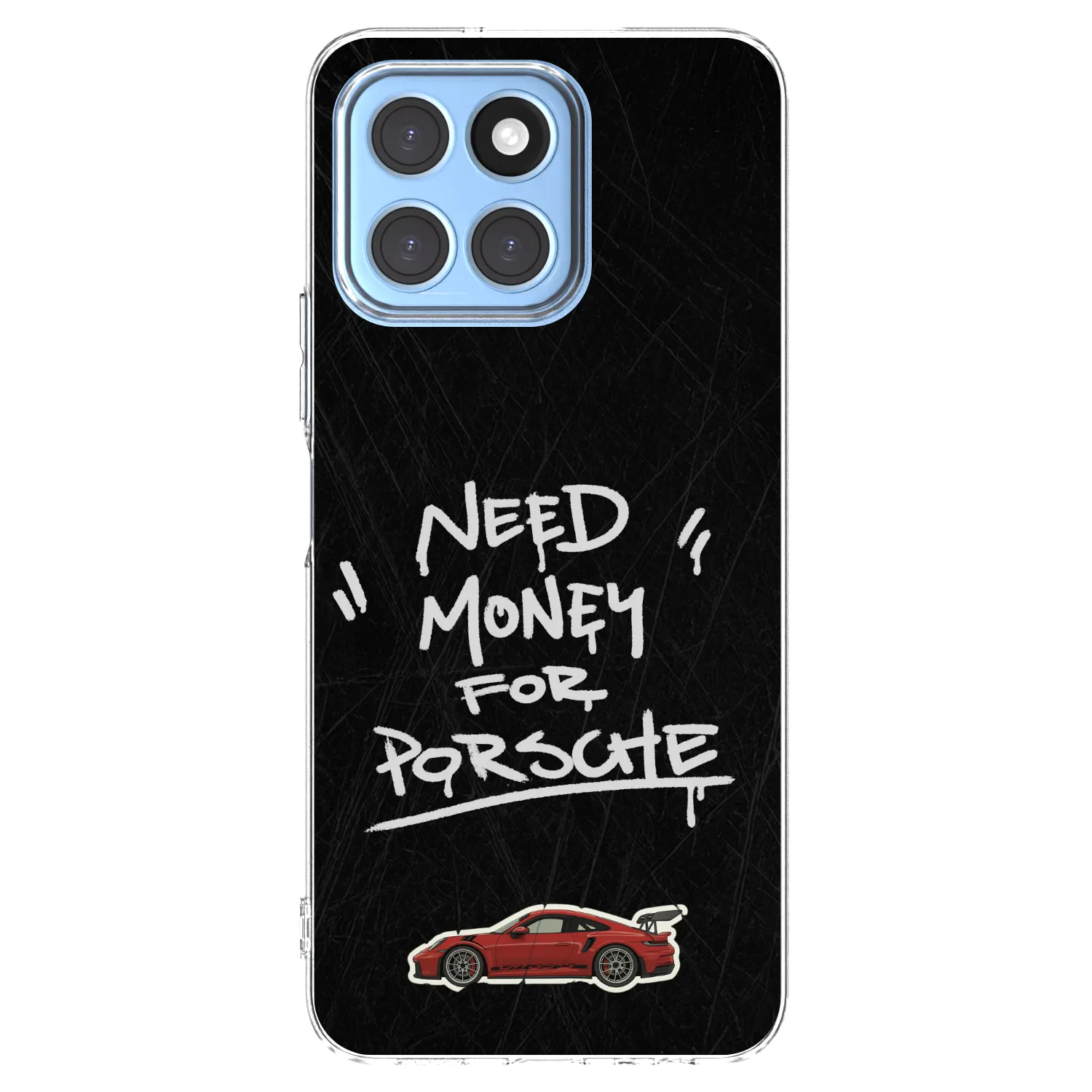 Picasee husă transparentă din silicon pentru Honor X8 5G - Dark Racer