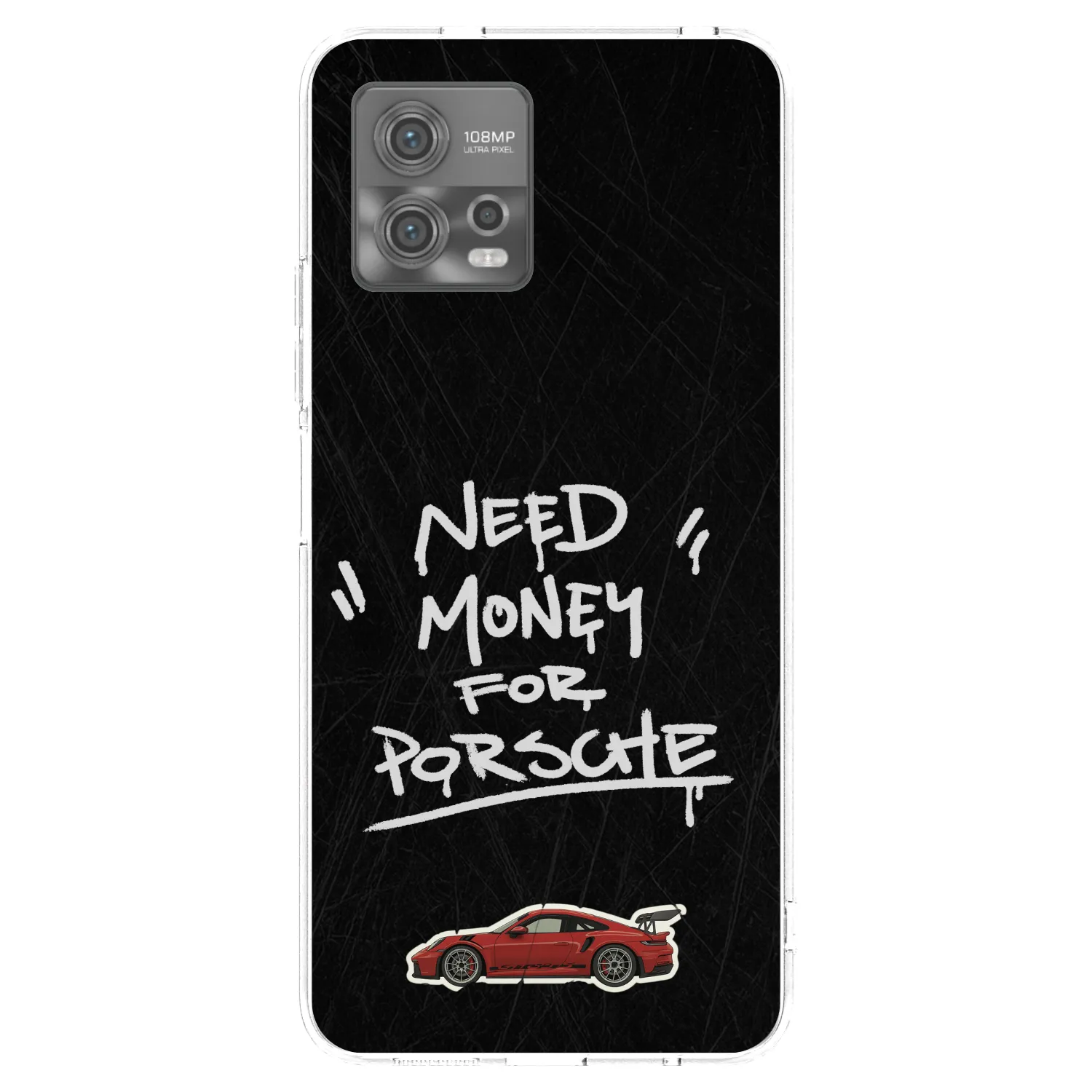 Picasee husă transparentă din silicon pentru Motorola Moto G72 - Dark Racer