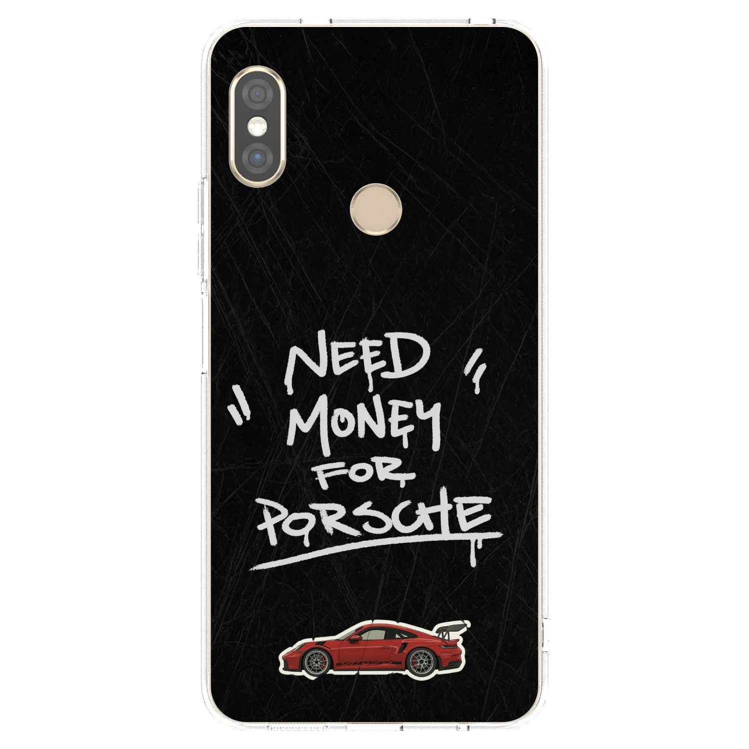 Picasee husă transparentă din silicon pentru Xiaomi Redmi Note 5 Global - Dark Racer