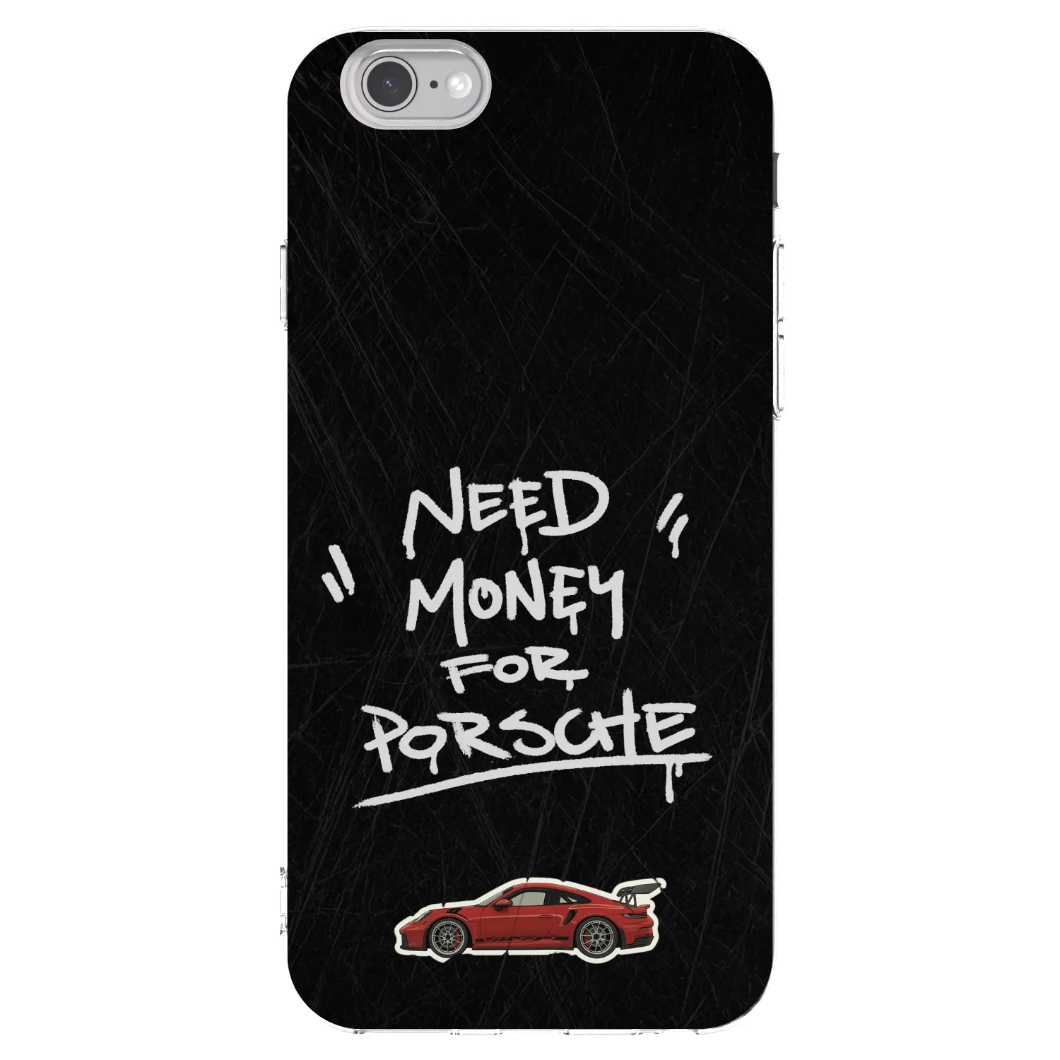 Picasee husă transparentă din silicon pentru Apple iPhone 6/6S - Dark Racer