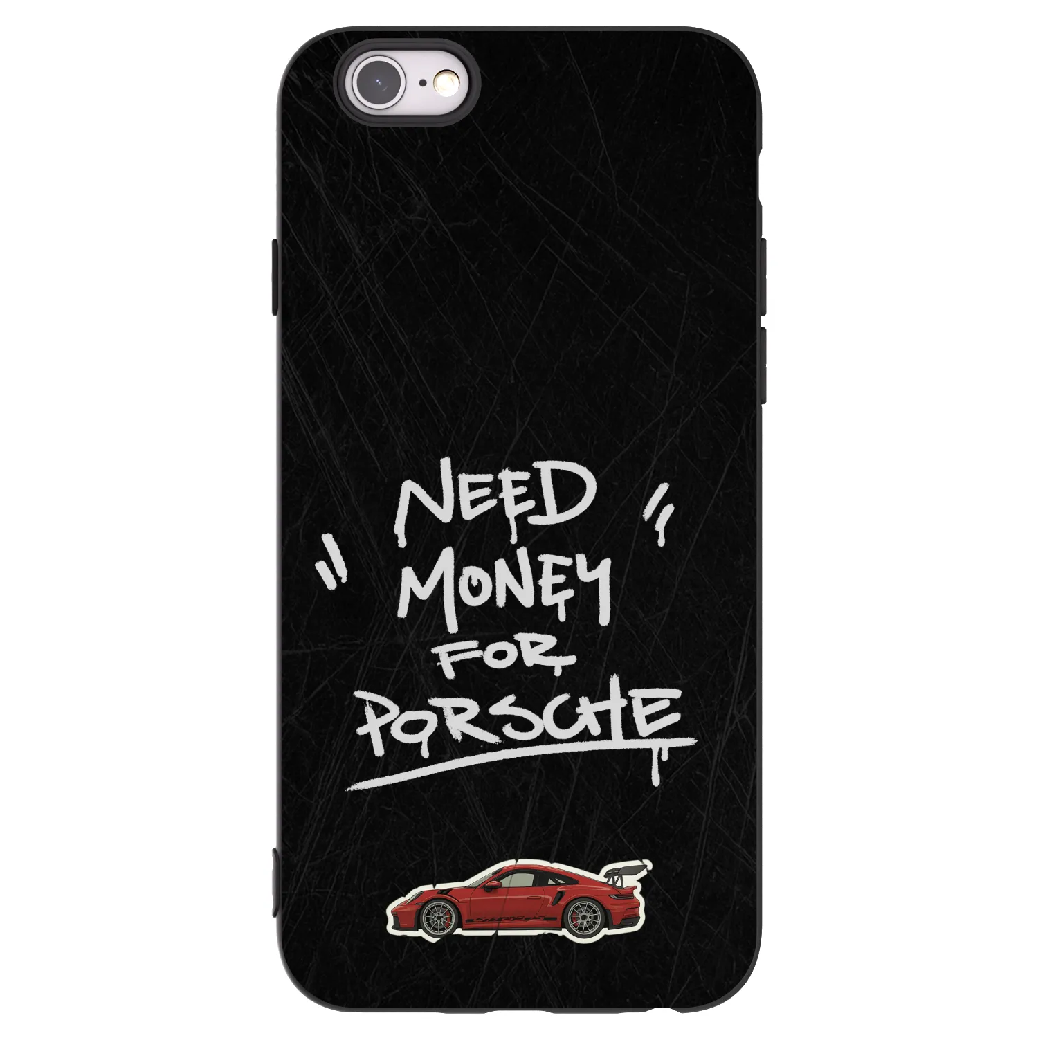 Picasee husă neagră din silicon pentru Apple iPhone 6/6S - Dark Racer