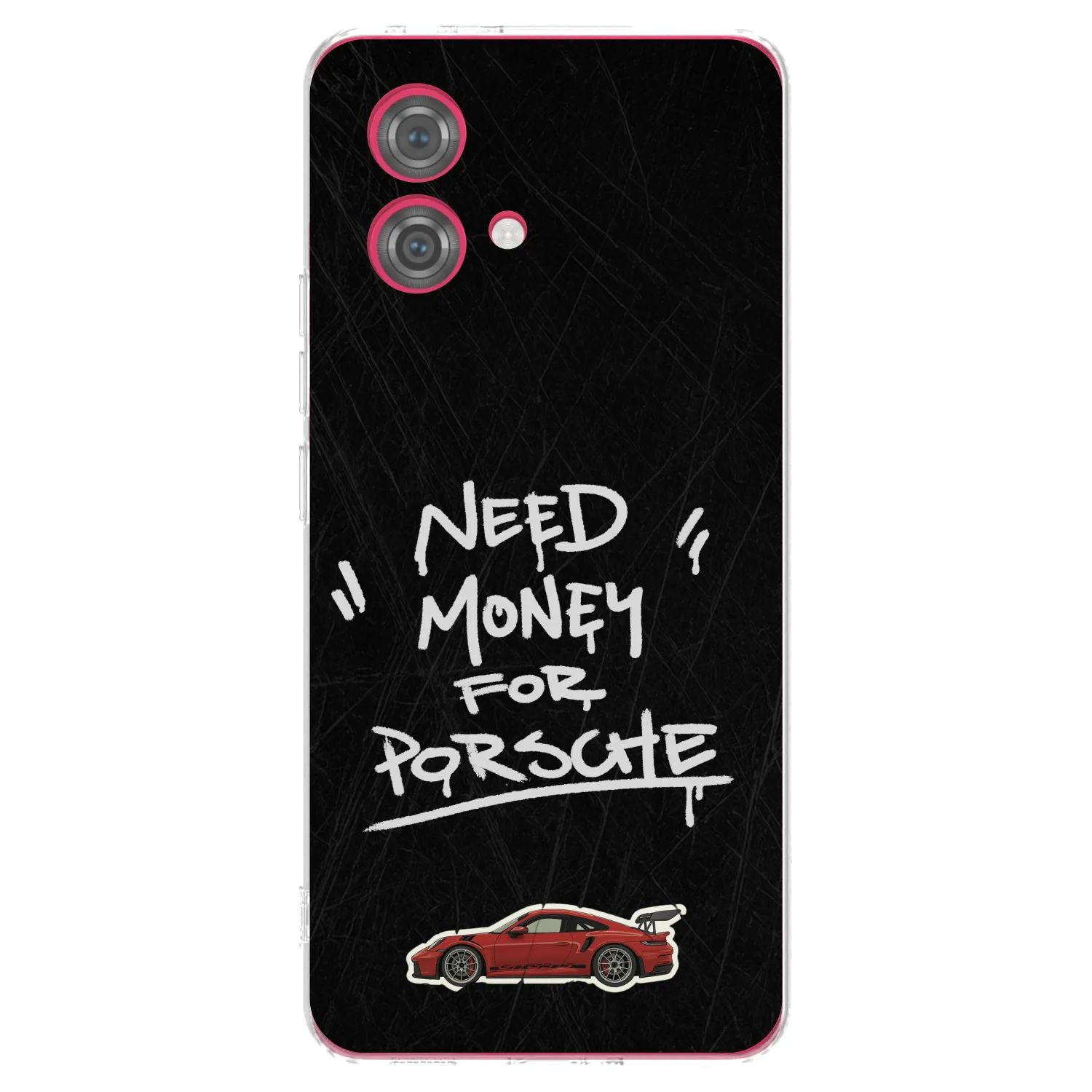 Picasee husă transparentă din silicon pentru Motorola Moto G84 5G - Dark Racer