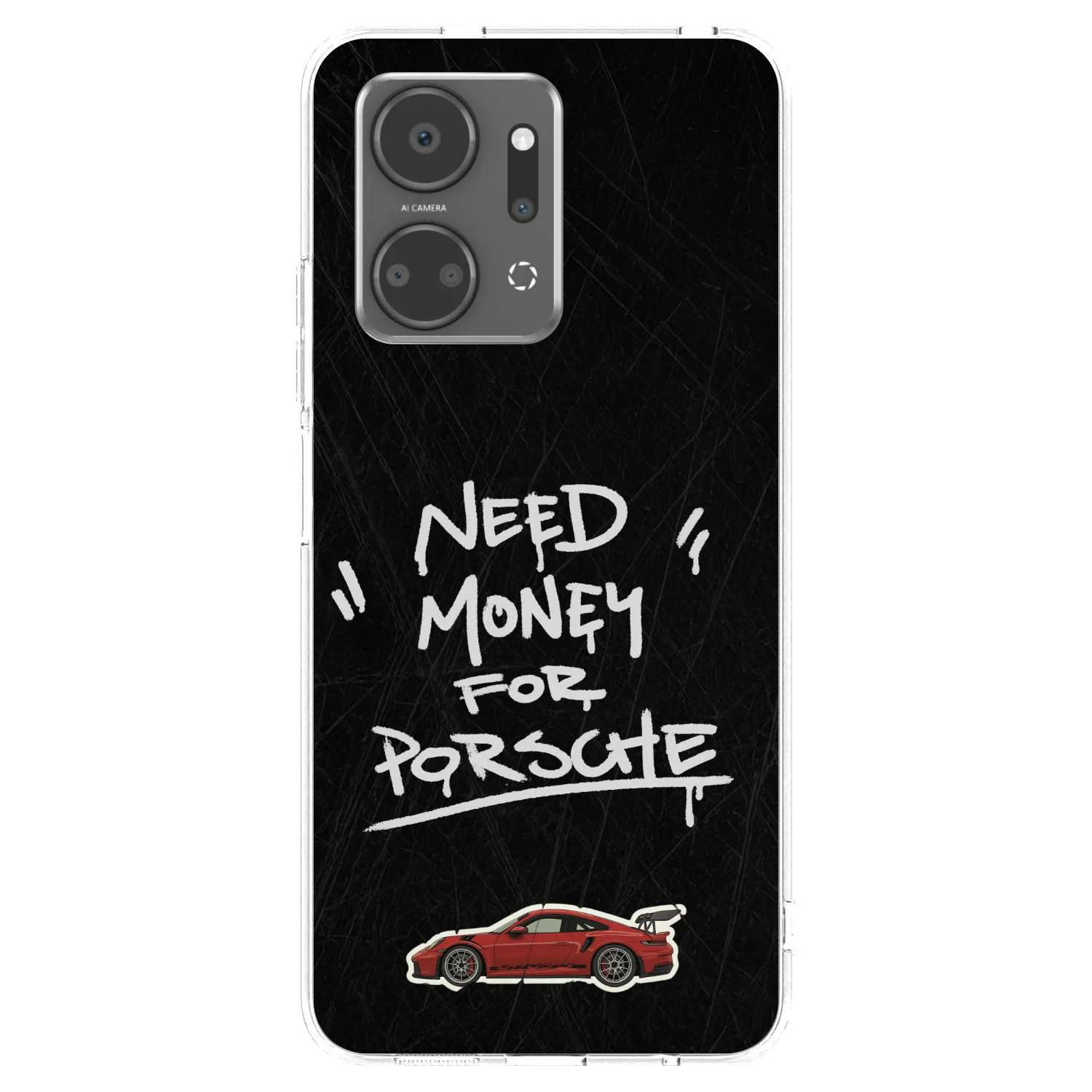 Picasee husă transparentă din silicon pentru Honor X7a - Dark Racer