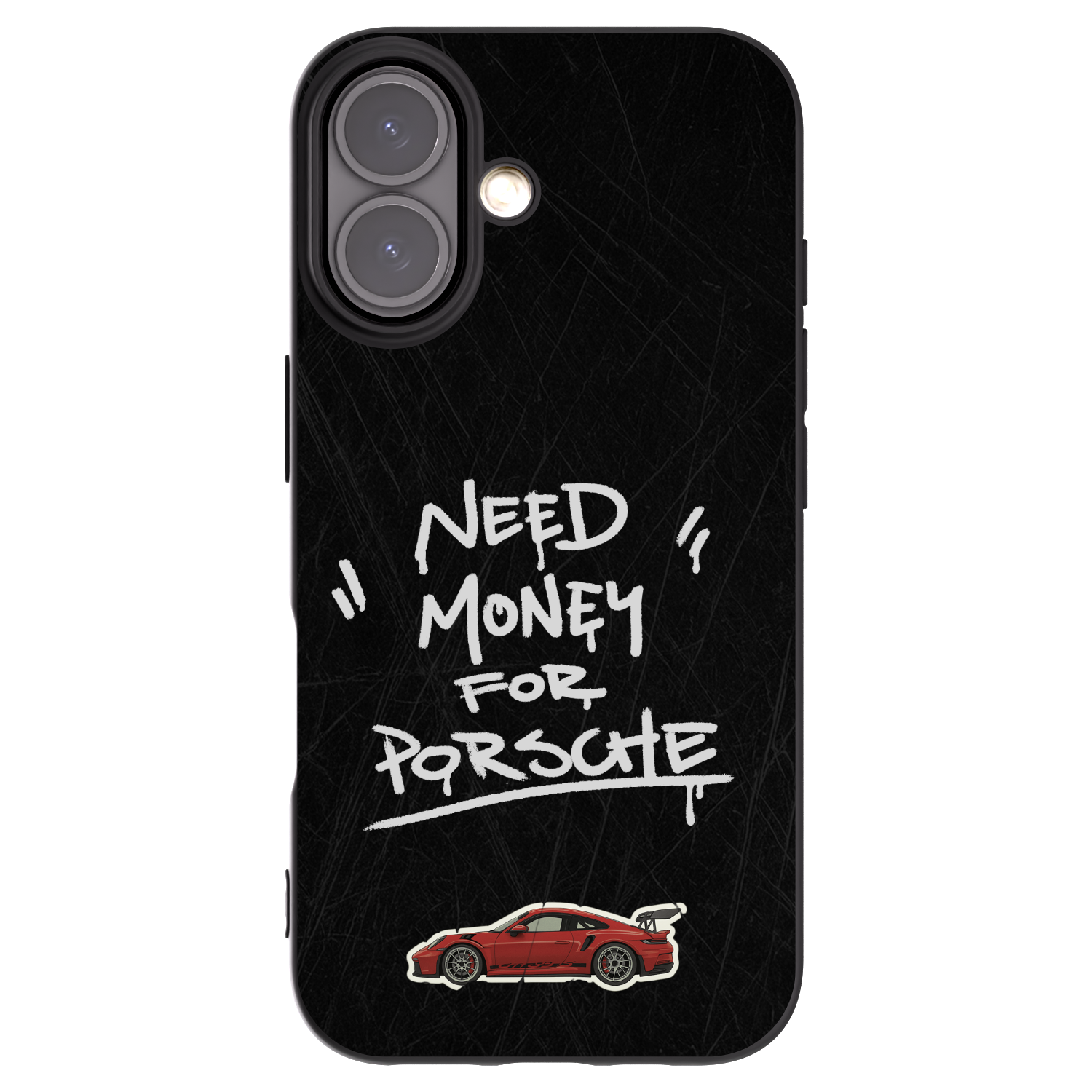 Picasee husă neagră din silicon pentru Apple iPhone 16 - Dark Racer