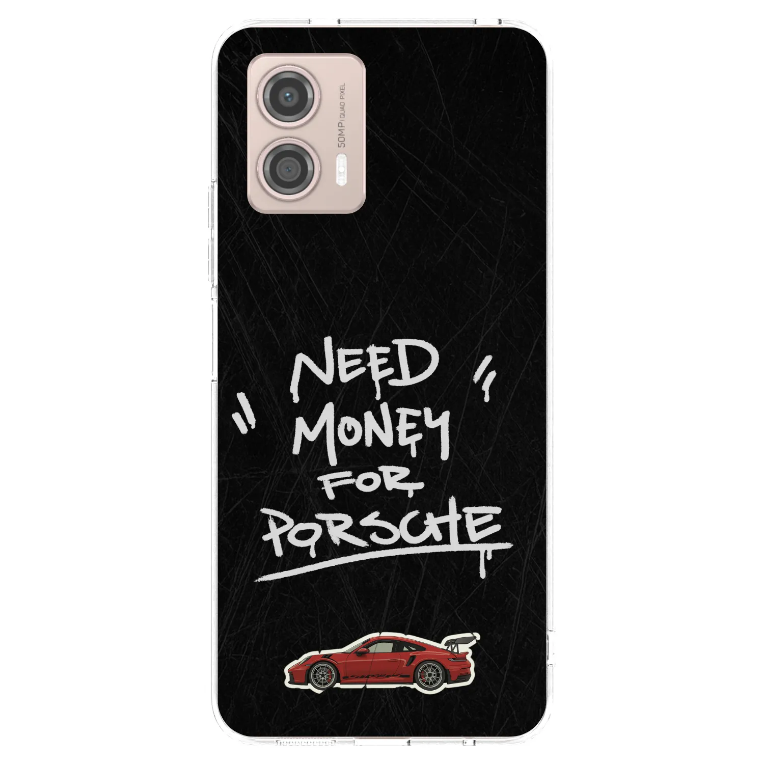 Picasee husă transparentă din silicon pentru Motorola Moto G53 5G - Dark Racer