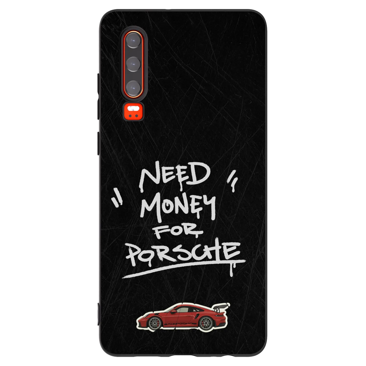 Picasee husă neagră din silicon pentru Huawei P30 - Dark Racer