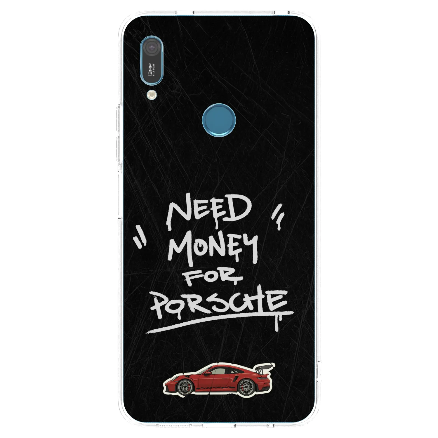 Picasee husă transparentă din silicon pentru Huawei Y6 2019 - Dark Racer