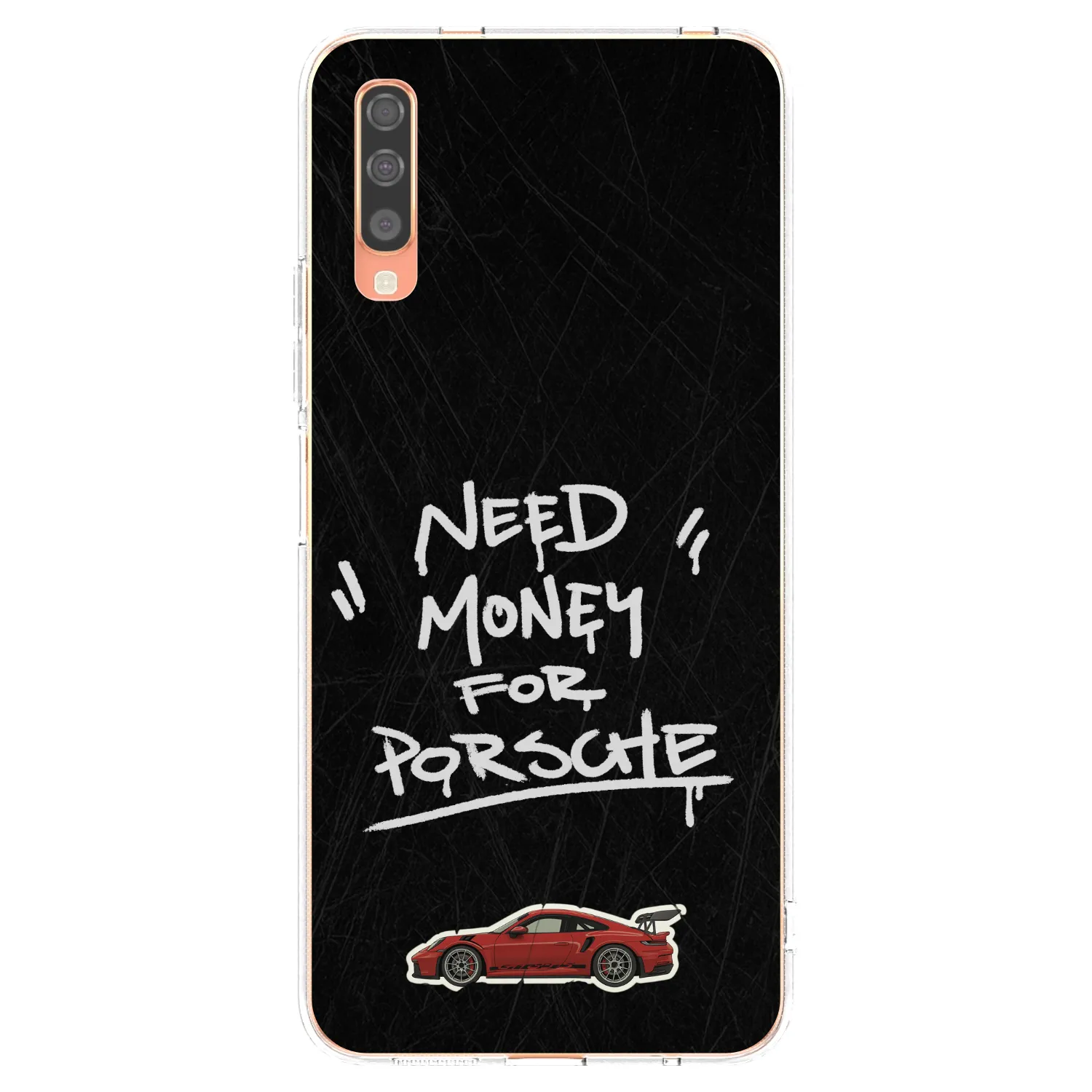 Picasee husă transparentă din silicon pentru Samsung Galaxy A70 A705F - Dark Racer