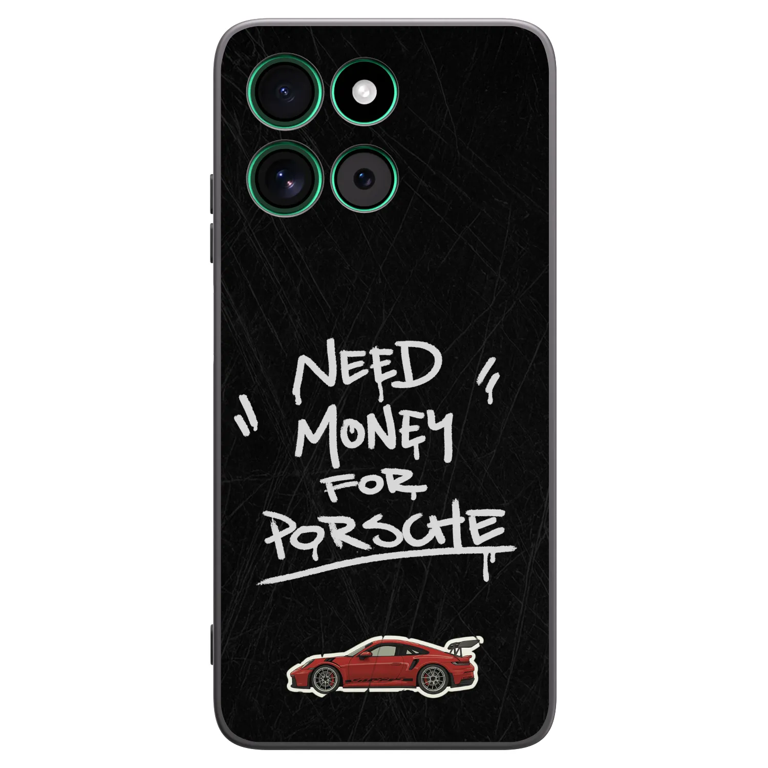 Picasee husă neagră din silicon pentru Motorola Moto G57 Power - Dark Racer