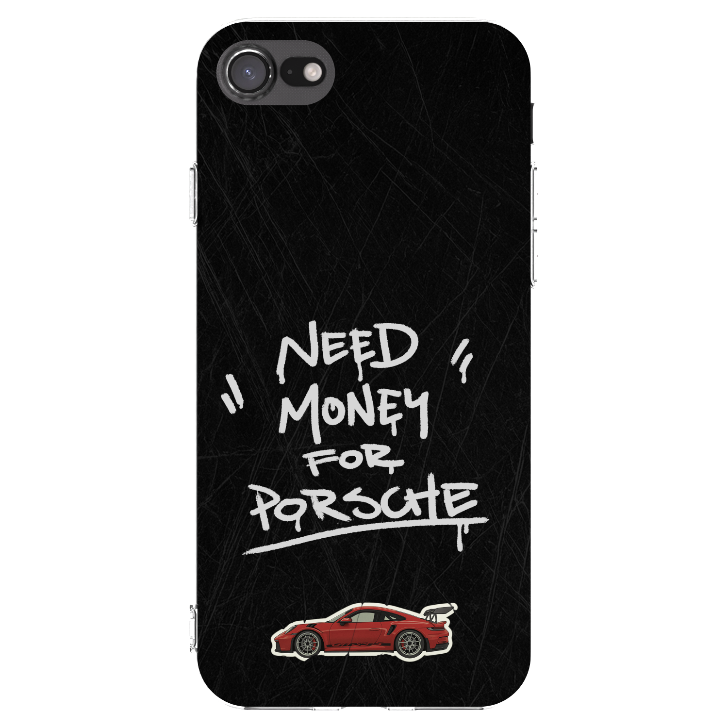 Picasee husă transparentă din silicon pentru Apple iPhone 8 - Dark Racer