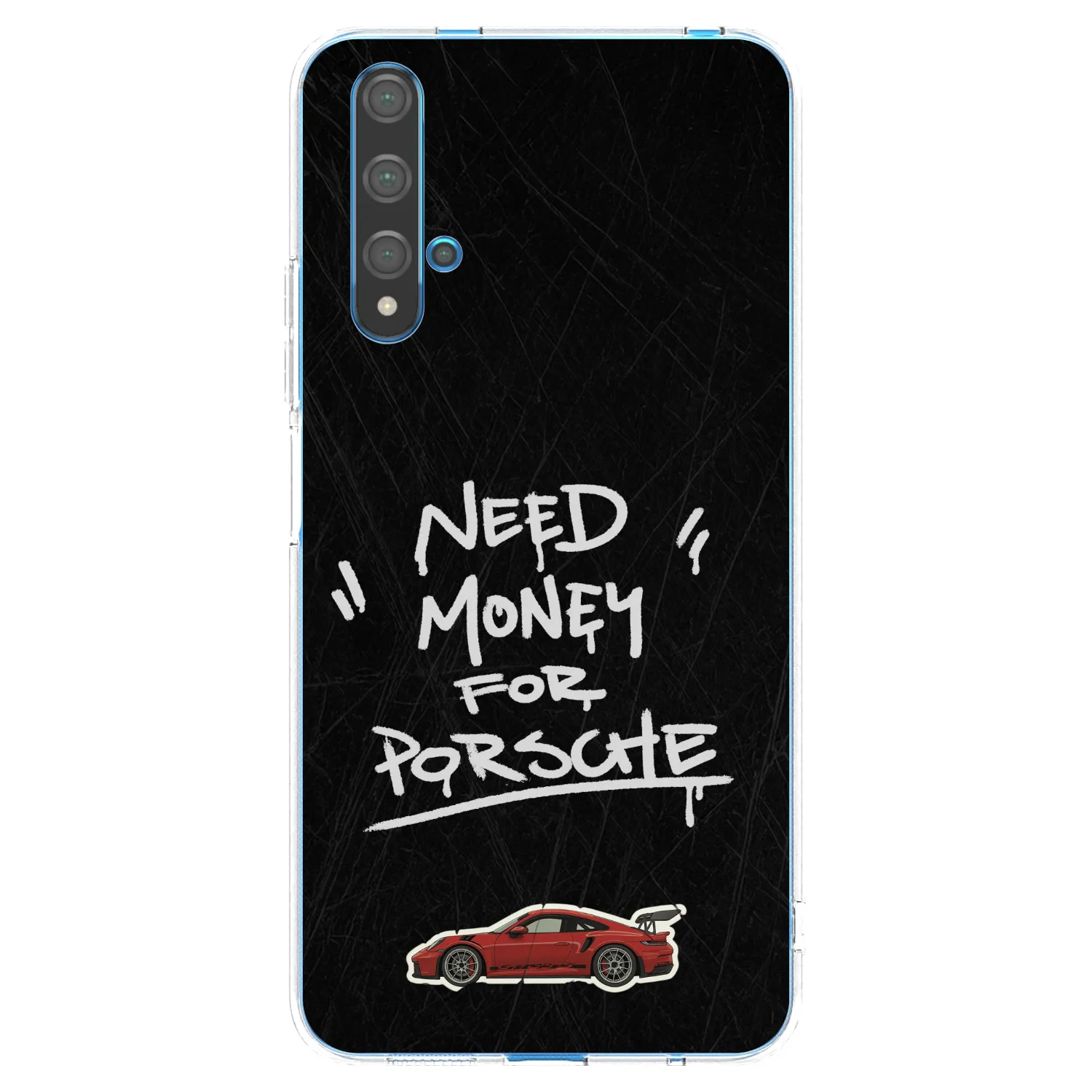 Picasee husă transparentă din silicon pentru Huawei Nova 5T - Dark Racer