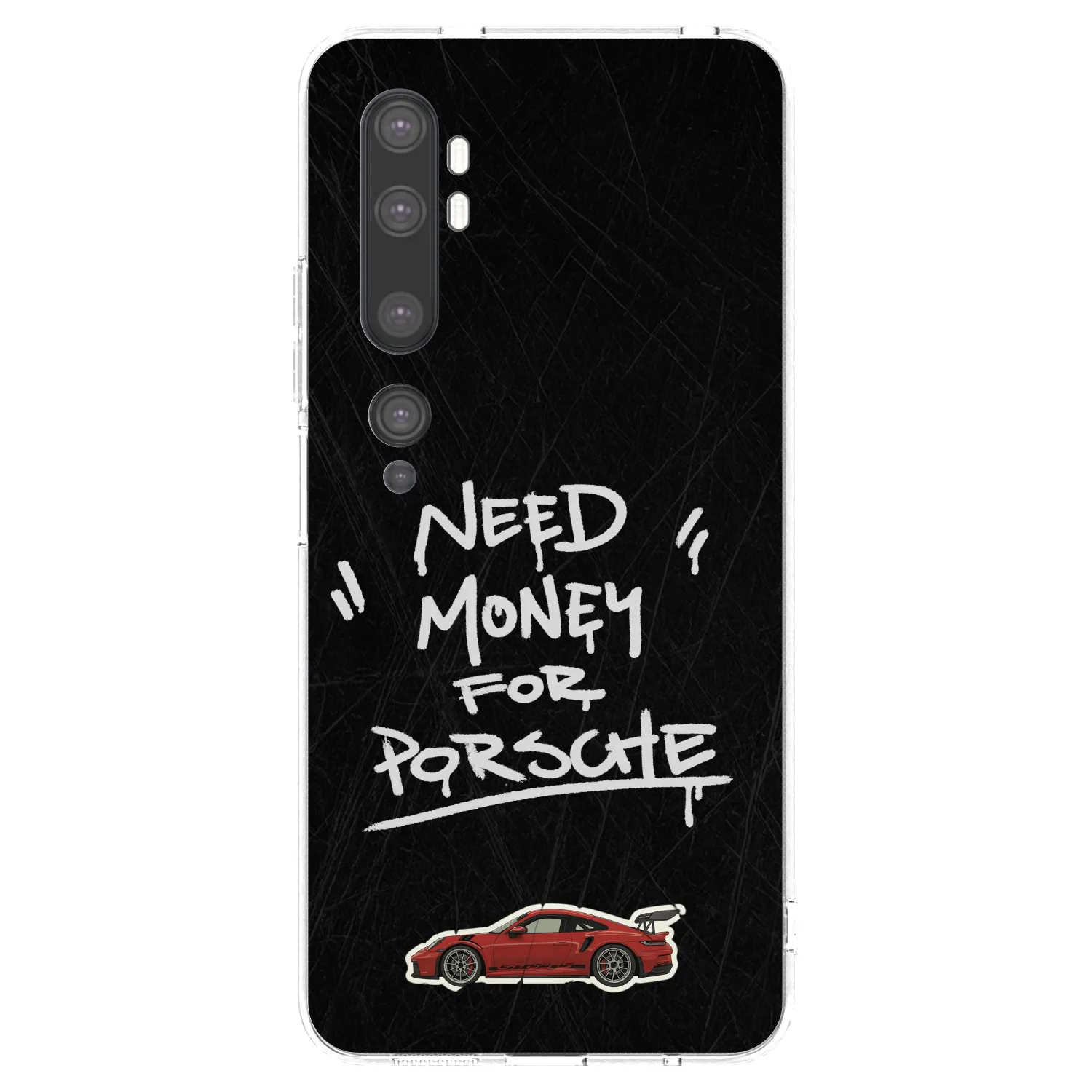 Picasee husă transparentă din silicon pentru Xiaomi Mi Note 10 (Pro) - Dark Racer