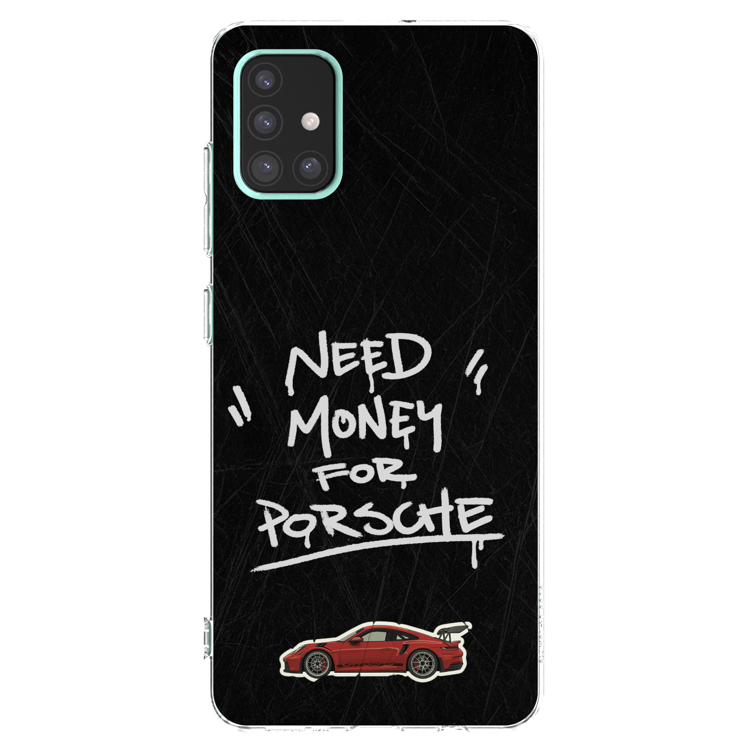 Picasee husă transparentă din silicon pentru Samsung Galaxy A51 A515F - Dark Racer