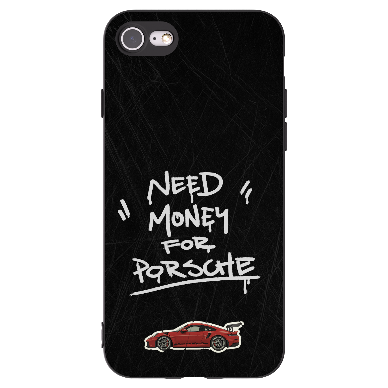 Picasee husă neagră din silicon pentru Apple iPhone SE 2020 - Dark Racer
