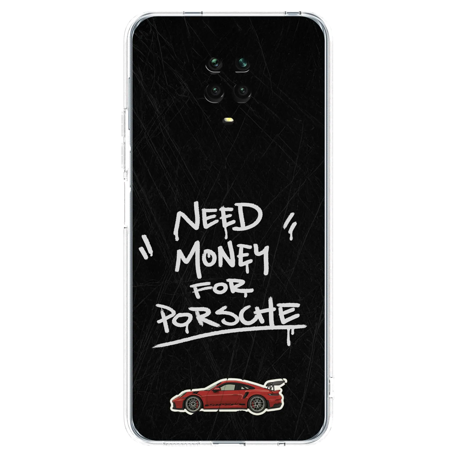 Picasee husă transparentă din silicon pentru Xiaomi Redmi Note 9S - Dark Racer