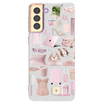 Picasee husă transparentă din silicon pentru Samsung Galaxy S21+ 5G G996F - Glam Babe