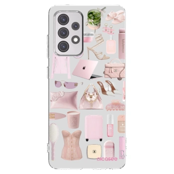 Picasee husă transparentă din silicon pentru Samsung Galaxy A52 5G A525F - Glam Babe