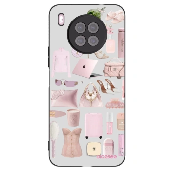 Picasee husă neagră din silicon pentru Huawei Nova 8i - Glam Babe