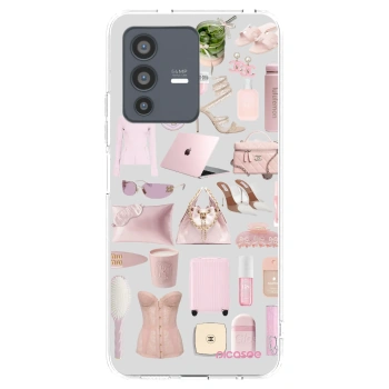 Picasee husă transparentă din silicon pentru Vivo V23 5G - Glam Babe