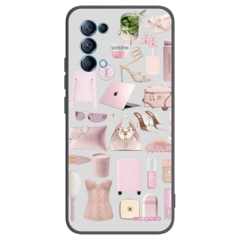 Picasee husă neagră din silicon pentru OPPO Reno 5 5G - Glam Babe