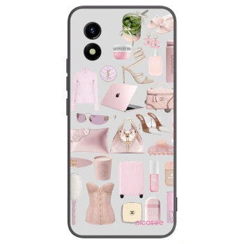 Picasee husă neagră din silicon pentru Vivo Y01 - Glam Babe