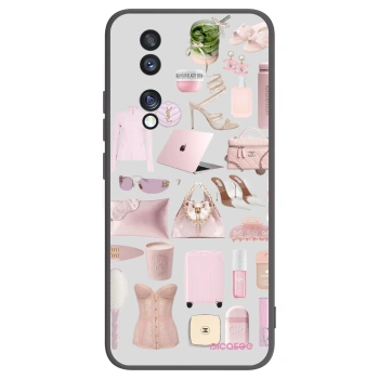 Picasee husă neagră din silicon pentru Honor 70 - Glam Babe