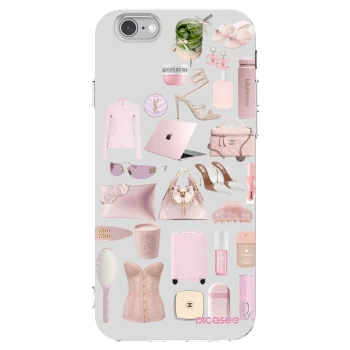 Picasee husă transparentă din silicon pentru Apple iPhone 6/6S - Glam Babe