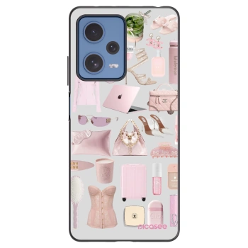 Picasee husă neagră din silicon pentru Xiaomi Redmi Note 12 Pro 5G - Glam Babe