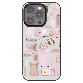 Picasee husă neagră din silicon pentru Apple iPhone 15 Pro - Glam Babe