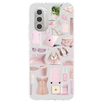 Picasee husă transparentă din silicon pentru Motorola Moto G51 - Glam Babe
