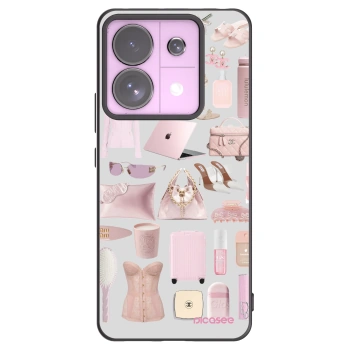 Picasee husă neagră din silicon pentru Xiaomi Redmi Note 13 Pro 5G - Glam Babe