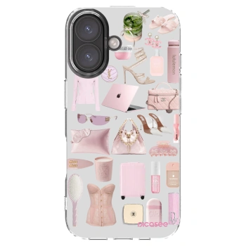 Picasee husă transparentă din silicon pentru Apple iPhone 16 - Glam Babe